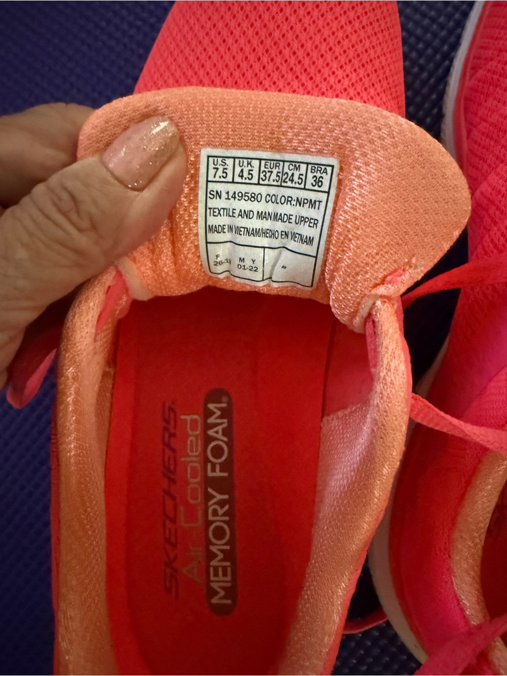 Skechers Women's Bright Pink Athletic Sneakers - Picture 2 of 8
